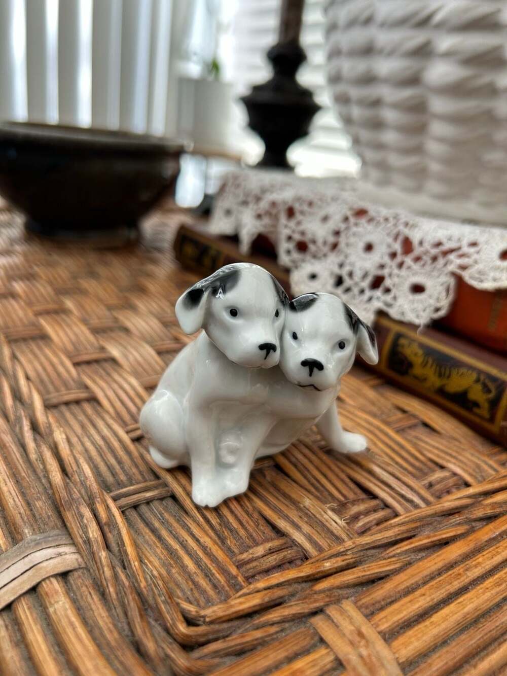 German Porcelain Puppy Pair